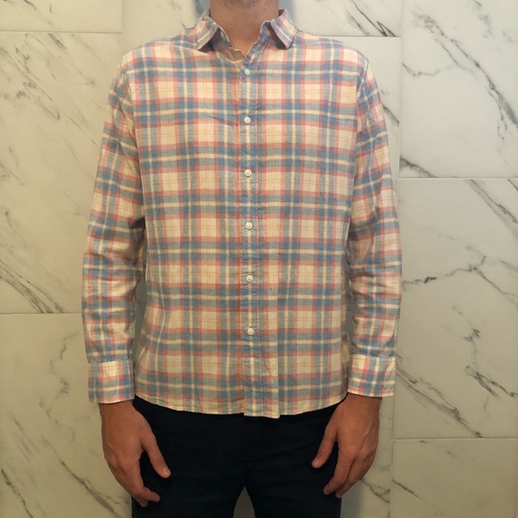 [L] Bixby Plaid Cotton Button Down - Picture 2 of 6